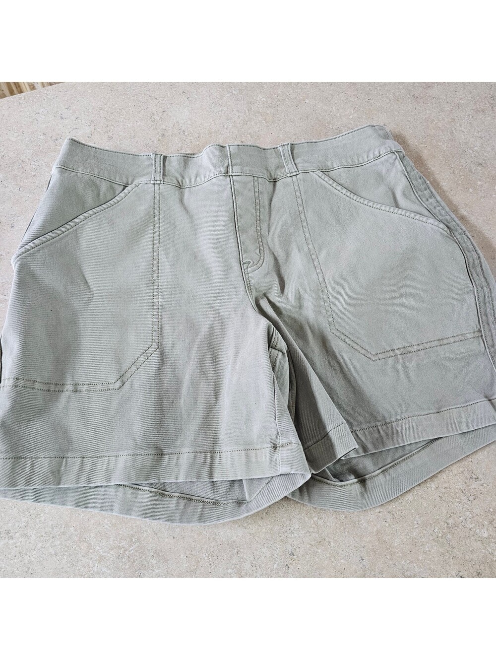 Spanx Olive Green Shorts Size Large